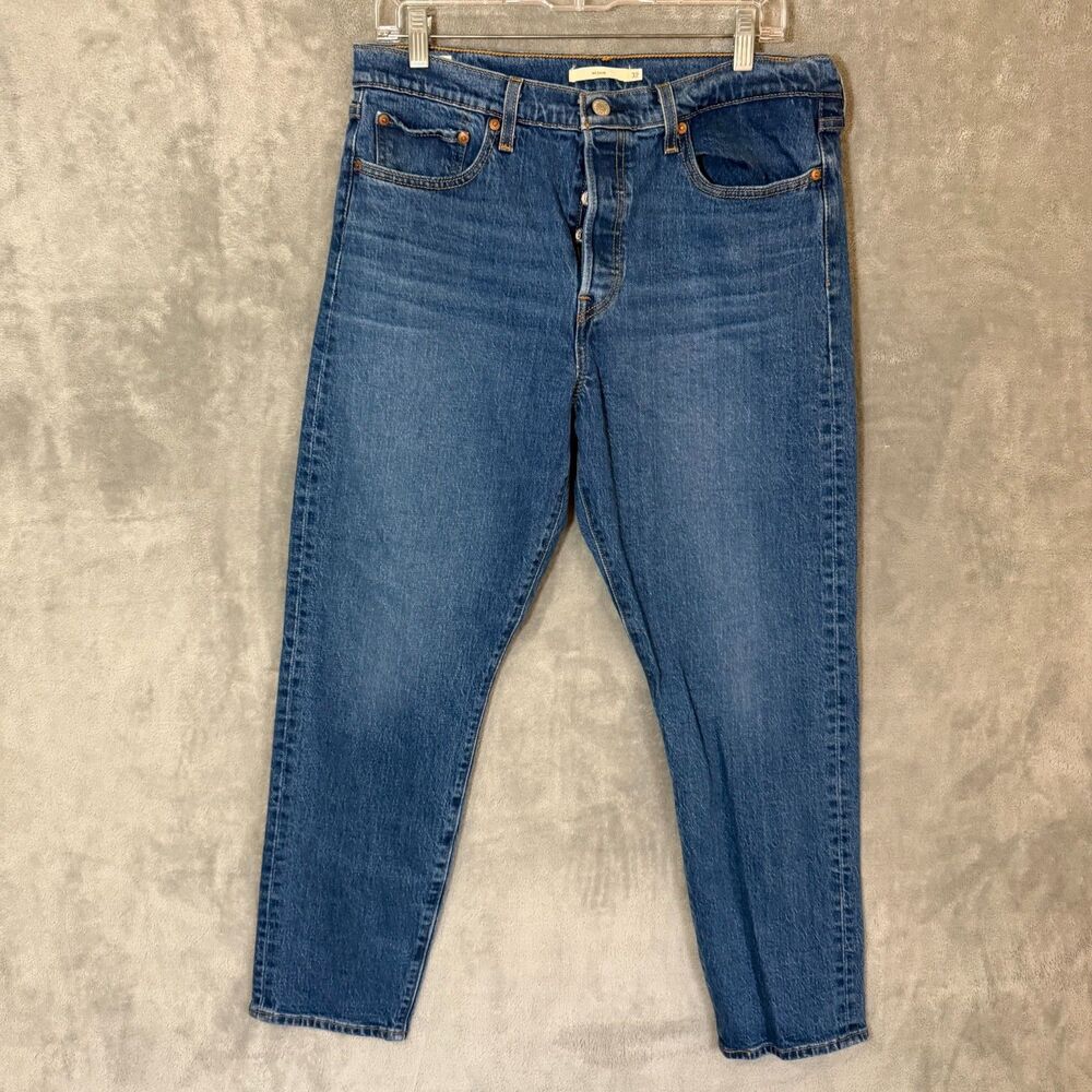 Levi's Premium Wedgie Jeans Medium Wash W32 Women Button Fly Stretch